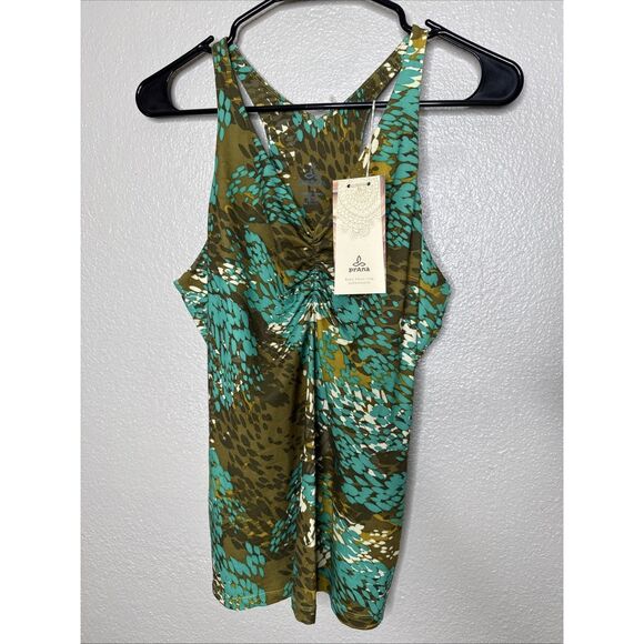Prana Tops - New Prana Women's Size XL  Sabin Racer Back Tank Top Agave Appaloosa NWT